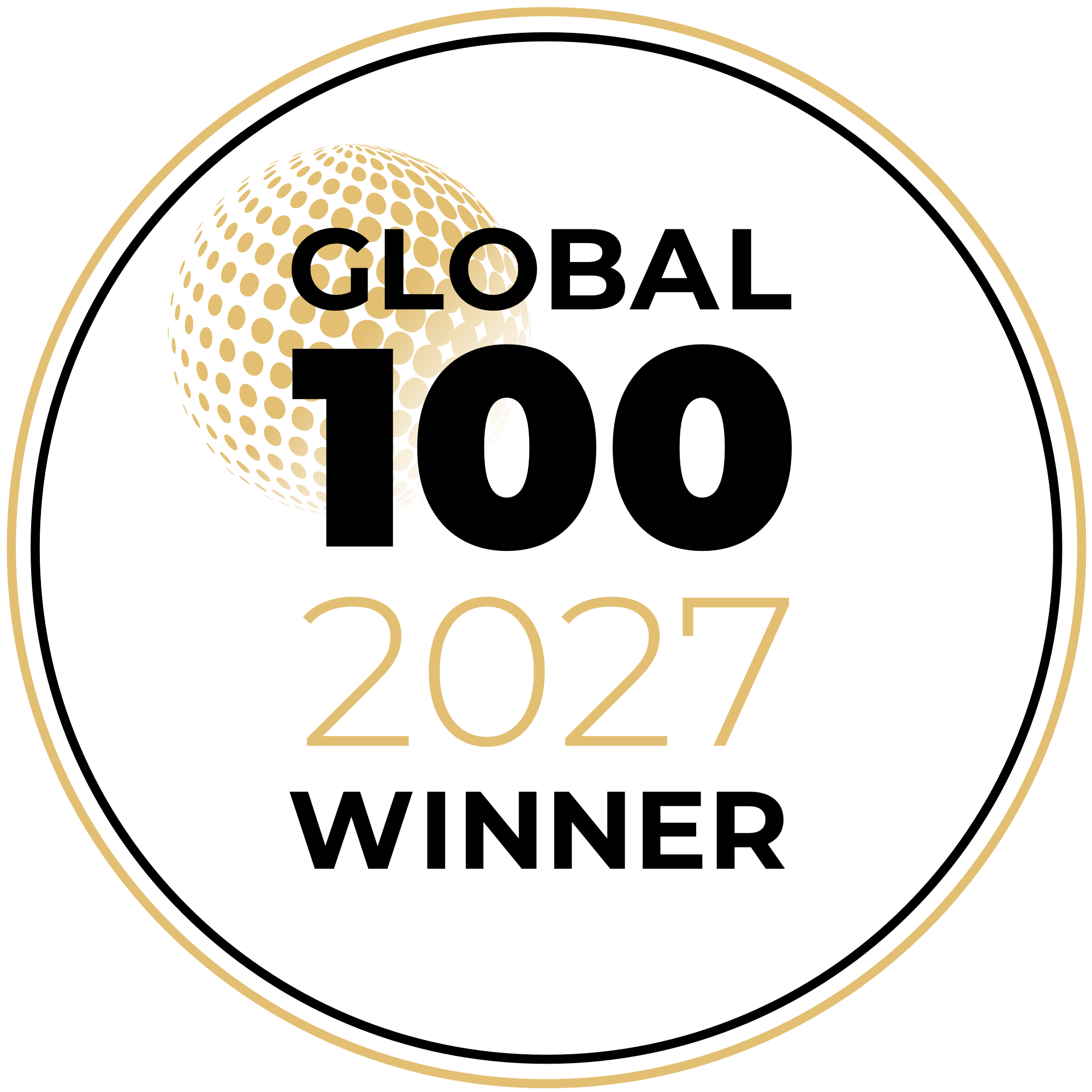 Global 100 2027 winner badge