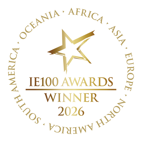 International Elite 100 2026 winner badge